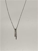 Collana Bliss Donna in Oro bianco Diamante 0.08 Ct 1398900 - 1398900